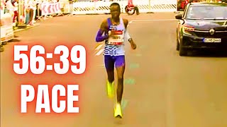 Half Marathon WR Attempt Berlin Half Marathon 2024 Race Highlights [upl. by Efram153]