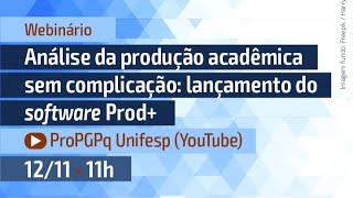 Análise da Produção Acadêmica sem complicação lançamento do Software Prod [upl. by Zeuqram809]