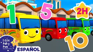 Diez autobuses 🚌 Caricaturas de autobuses 🚌 Canciones infantiles  LBB Español [upl. by Noremac]