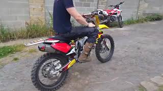 Rmz 450 akrapovic exhaust [upl. by Rosenberg242]