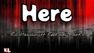 Here Ric Hassani ft Reekado Banks LYRICS VIDEO [upl. by Assiron195]