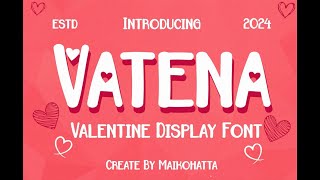 Vatena Font Download [upl. by Fredrika162]