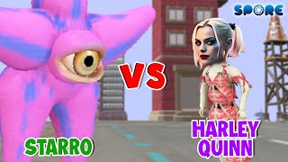 Starro vs Harley Queen  Starro Level Challenge S1E2  SPORE [upl. by Amhsirak]