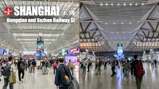 Shanghai Hongqiao and Suzhou Railway Stations  4K HDR  上海虹桥站 蘇州站 [upl. by Asirram]