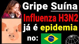 Gripe SUÍNA Influenza H3N2 se transformou em epidemia em várias cidades no Brasil Hospitais LOTADOS [upl. by Morehouse582]