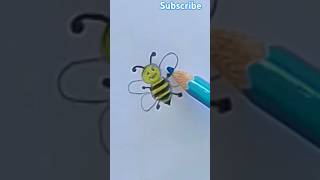 Honey bee  drawing colouring [upl. by Sioled]