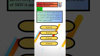 Problem 63 Calculate the energy stored in the parallelplate capacitor described [upl. by Conroy444]