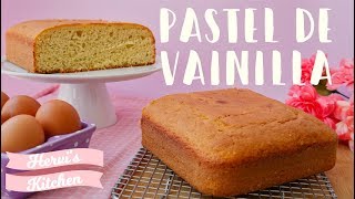 Pastel de vainilla con aceite  Básicos de repostería  Ale Hervi basicosdereposteria [upl. by Akinet]