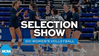 2024 NCAA DIII womens volleyball championship selection show [upl. by Iht]