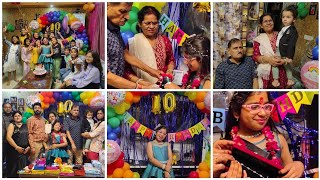 Naishas 10th birthday 🎊  Best decor HOME  NANU NANI KA SURPRISE 🫢  CHICHI MAMU NE KHILAYE GAMES [upl. by Clover113]