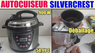 autocuiseur électrique silvercrest sskt 900 déballage electric pressure cooker unboxing [upl. by Anam99]