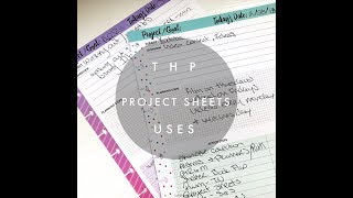 The Happy Planner Project Sheets  Planning With Kristen [upl. by Healion]