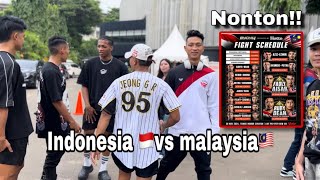 NONTON PERTANDINGAN BERSEJARAH INDONESIA🇮🇩vs MALAYSIA🇲🇾  KALIAN ALL IN SIAPA [upl. by Ahsenat]