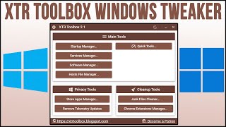 XTR Toolbox Windows Tweaker amp Cleanup Tool [upl. by Yarahs715]