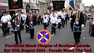 Provincial Black Chapter of Scotland Parade 2024  Parade Nears End [upl. by Artair]