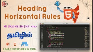 Headings h1 and Horizontal Rules hr in HTML5  HTML5 Tutorial in Tamil  Part 4 [upl. by Rogerson]