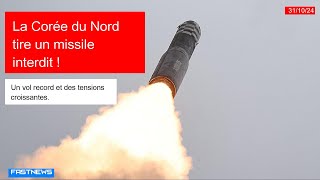 FN La Corée du Nord tire un missile interdit lors du vol le plus long à ce jour [upl. by Reede]