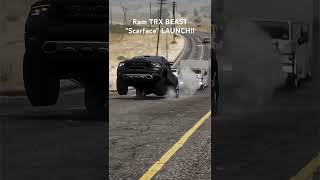 1500Hp Ram TRX WHEELIE LAUNCH trx ram srt srt8 trackhawk dodge 1000hp hellcat fastcar [upl. by Ilojne201]