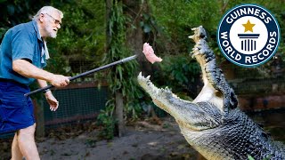 Meet Cassius Worlds Largest Crocodile  Guinness World Records [upl. by Aleik777]