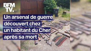 Un arsenal de guerre retrouvé chez un habitant du Cher après sa mort [upl. by Maddalena914]