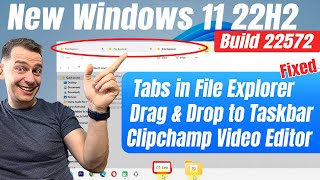 How to Enable Tabs in File Explorer on Windows 11 22H2 Build 22572 [upl. by Rhianon]