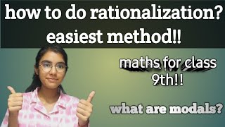 how to do rationalization easiest method 😊👍maths [upl. by Tolley]