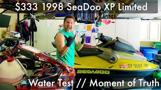 333 1998 SeaDoo XP Limited  Water Test [upl. by Ariamo]