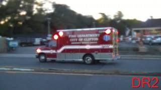 Clifton Fire Department NEW EMS1 And Monoc ALS 258 Responding 91813 [upl. by Benedix384]