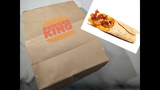 Trying Burger King Eggnormous Breakfast Burrito [upl. by Juta]