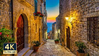 Giovinazzo Italy 🇮🇹 4K Puglia Evening Walking Tour 2024 [upl. by Eelrebma547]