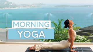 15 MIN MORNING YOGA FLOW  Feel Good Yoga Flow [upl. by Akcirederf]