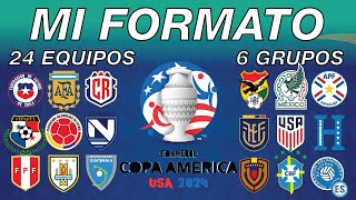 MI FORMATO IDEAL DE LA COPA AMÉRICA 2024 [upl. by Alleunam]