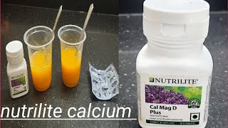 Amway nutrilite calcium full demo calcium ke benefits [upl. by Enibas]