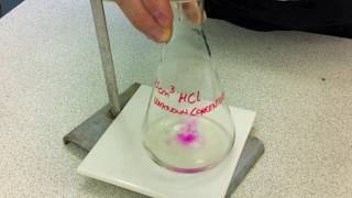 Titration using phenolphthalein [upl. by Cathlene]