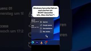 Unterschied zwischen Herunterfahren und Neu starten windows [upl. by Wyler920]