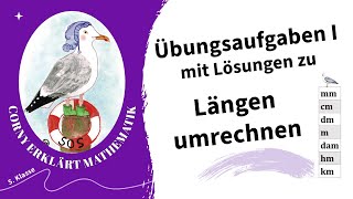 Längeneinheiten umwandeln Übungsaufgaben I Klasse 5 [upl. by Ahsatsan]