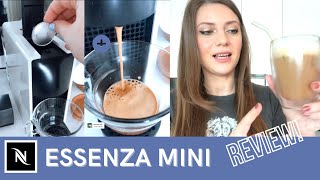 I bought a NESPRESSO Essenza Mini coffee machine 🤍 REVIEW  2022 [upl. by Haiacim]