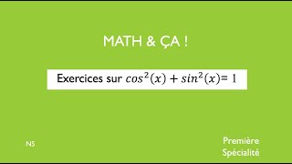 Exercices sur cos2xsin2x1 [upl. by Raffarty41]