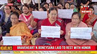 Protest at Thoubal against unbearable monetary demands [upl. by Acihsay]