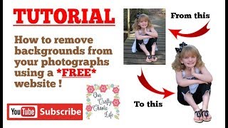 TUTORIAL  Remove Backgrounds from your Photos for FREE [upl. by Ferneau]