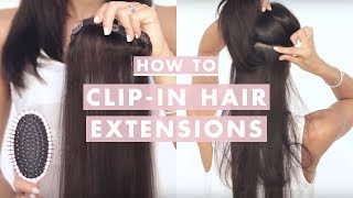 How to Clip In Luxy Hair Extensions [upl. by Nnailuj]