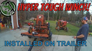 Easy DIY Installation Of The Hyper Tough Winch On My Trailer [upl. by Einapets]