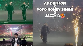 AP Dhillon Live in Delhi 2024  Yo Yo Honey Singh X Jazzy B X Ap Dhillon 🥵🔥  What a surprise [upl. by Wahkuna48]