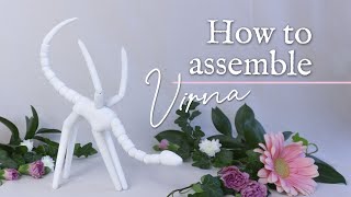 How to assemble Virna dragon BJD [upl. by Oidale]