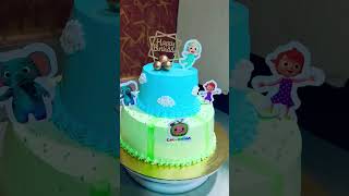 Cocomelon theme Cake 😍 1st birthday cake 🎂homebaker cakeorders chocolatecake simpledesigncake [upl. by Neeluj530]