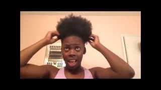 How To Put Your Natural Hair Into A Perfect Ponytail [upl. by Wincer]