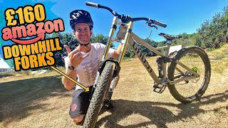 I BOUGHT THE CHEAPEST DOWNHILL FORKS ON AMAZON  WILL THEY SNAP [upl. by Risay]