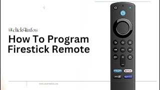 How To Program Firestick Remote  Programming to TV  Amazon Remote  2024 [upl. by Robillard]