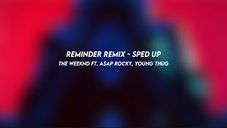 reminder remix the weeknd ft aap rocky young thug sped up [upl. by Anitsahs763]