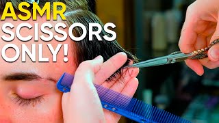 ASMR BARBER 💈 Scissors Only  Crop No Talking [upl. by Rains]